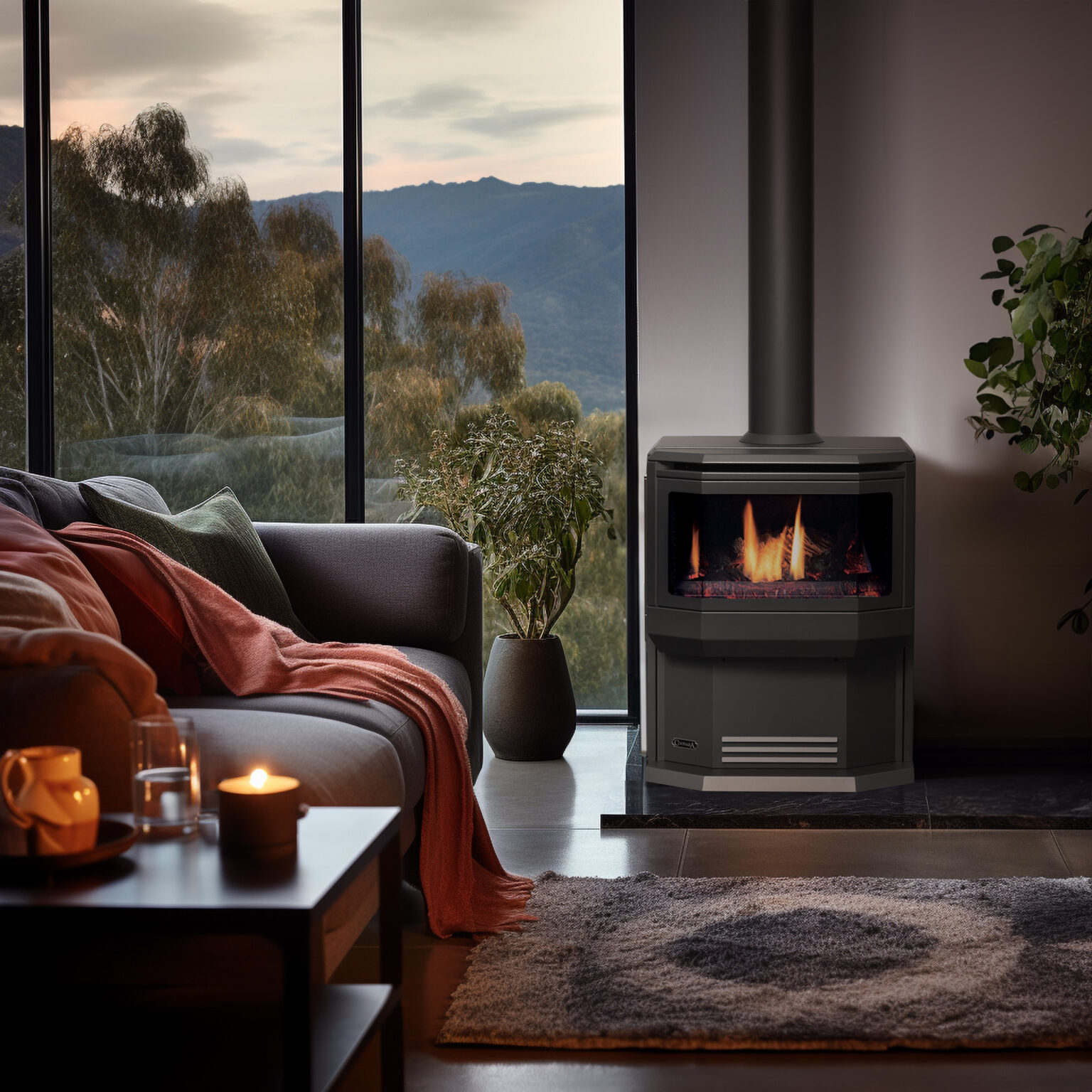 Gas Log Fires Balance Flue Archives Rinnai Gas Log Fires, Heating & Hot Water, Brivis